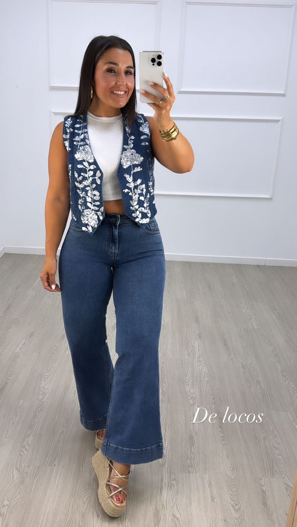 Pantalon vaquero cropped